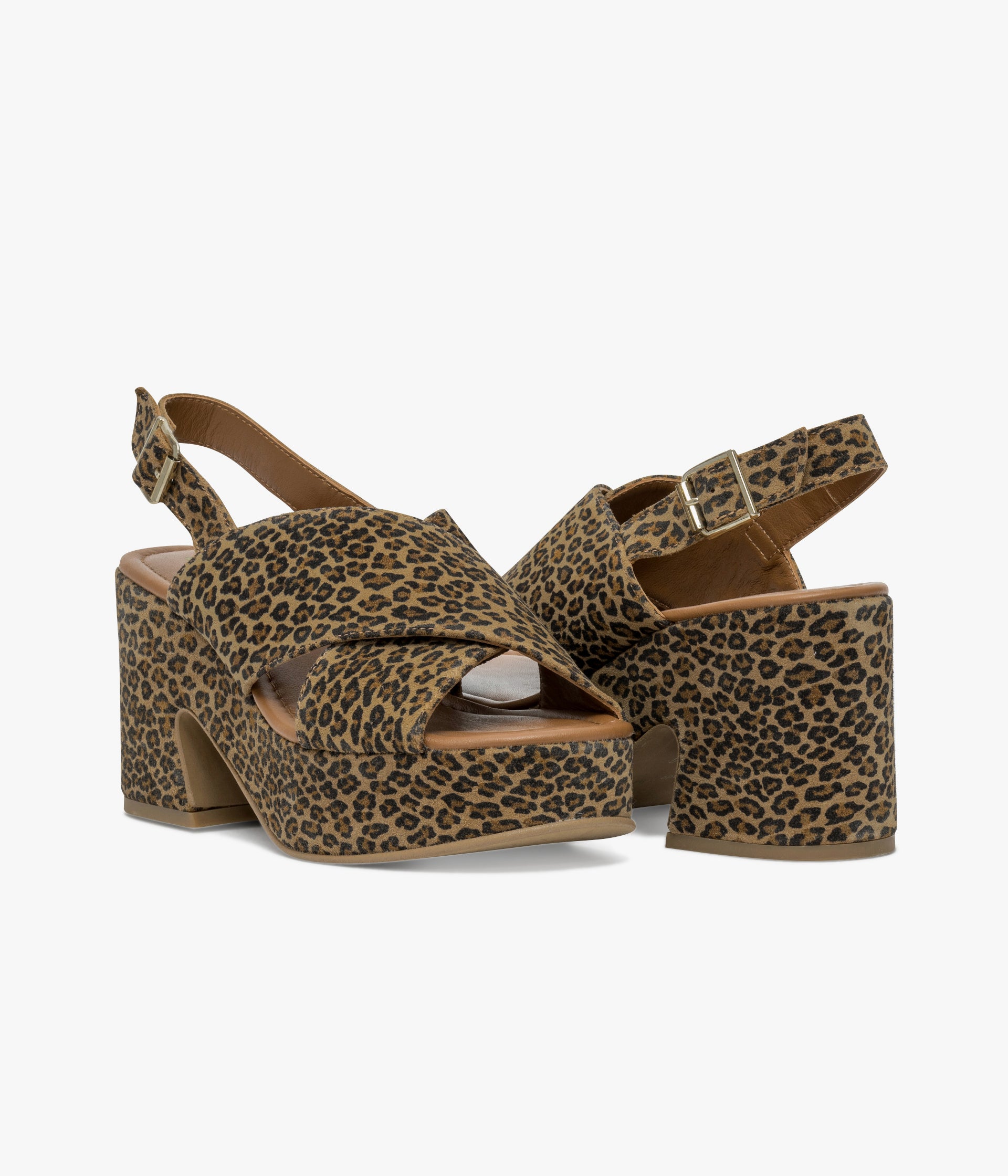 SANDALE PLUMA LEOPARD