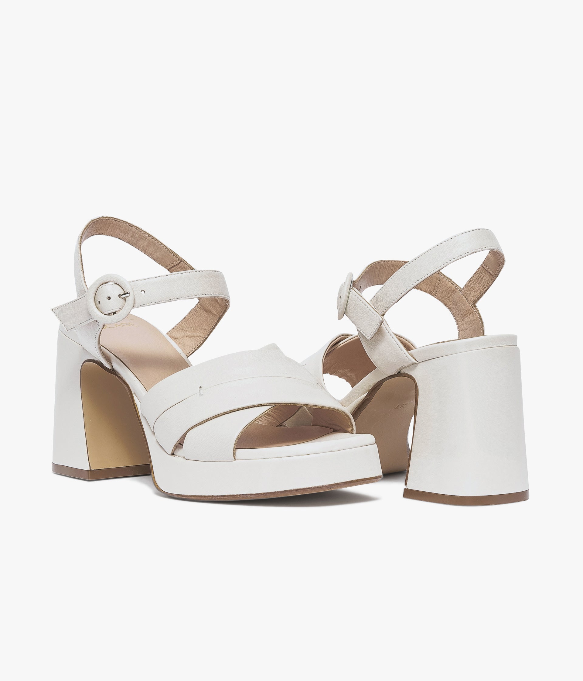 SANDALE PRUNE BLANC