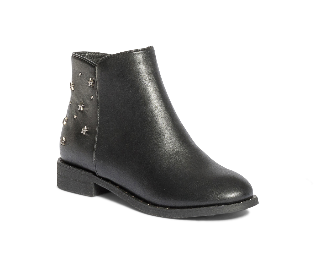 Boots noir avec clous et rivets étoiles