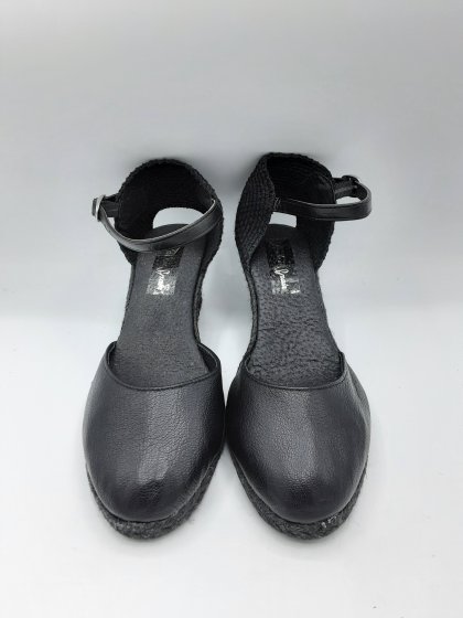 Espadrilles compensées noires de seconde main