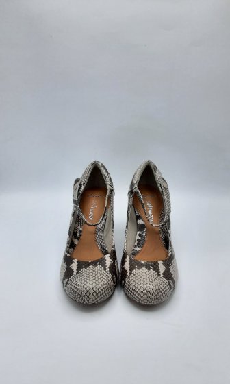 Escarpins motif python de seconde main