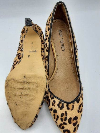 escarpins softgrey python de seconde main