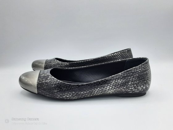 Ballerine cuir imprimé croco SAN MARINA T39 de seconde main