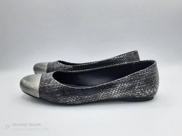 Ballerine cuir imprimé croco SAN MARINA T39 de seconde main