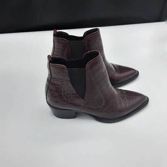 Bottines bordeaux