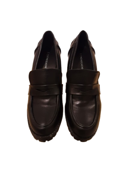 Mocasssin talon noir synthétique CACHE CACHE T39 de seconde main
