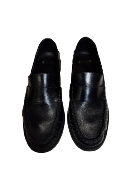 Mocassin cuir lisse noir  ERAM T.37 de seconde main