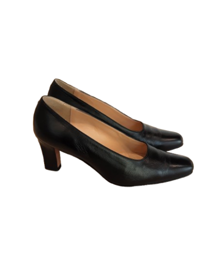 Talons noir en cuir de seconde main