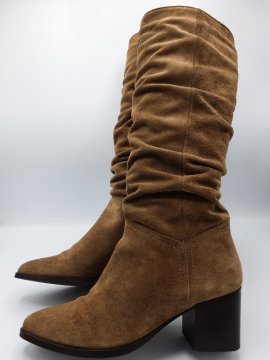 bottes texto beige de seconde main