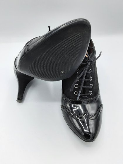 chaussures d'occasion noires vernies