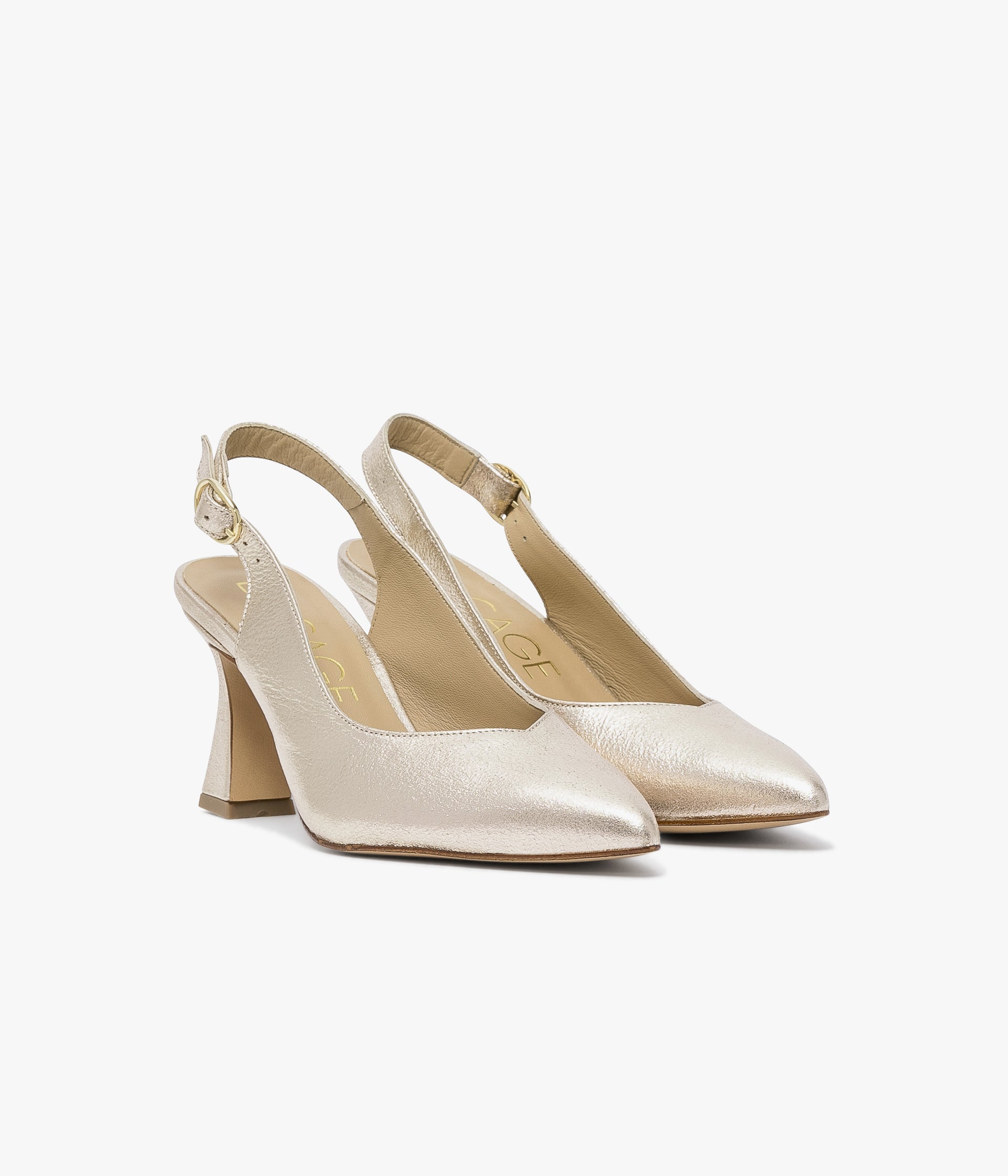 SLINGBACK DAFFY PLATINE