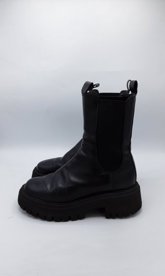 Bottines Texto noir de seconde main