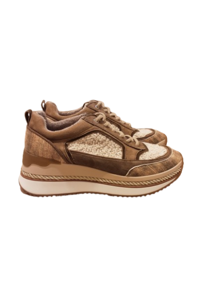 Baskets beiges et blancs de seconde main