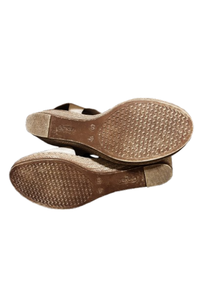 Sandales compensées beige RIEKER De Seconde Main