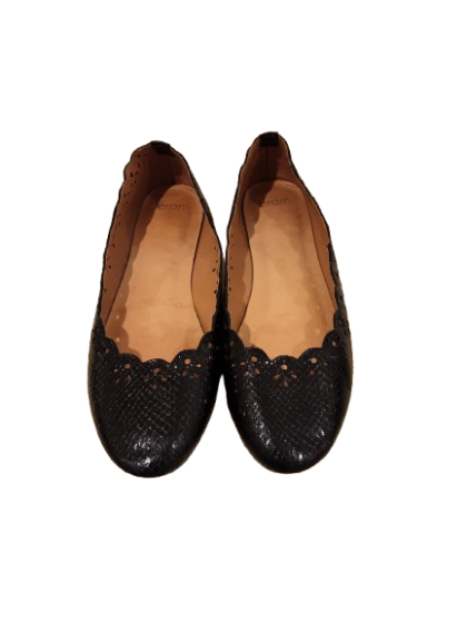 Ballerine noir synthétique laquée ERAM T39 de seconde main