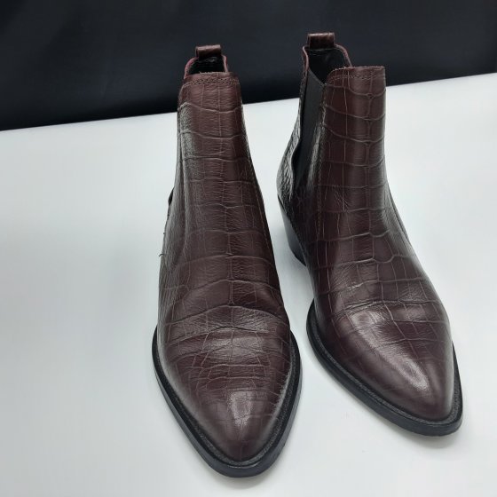 Bottines bordeaux
