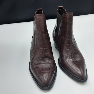 Bottines bordeaux