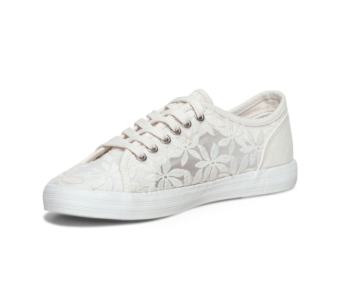 Tennis blanche en dentelle