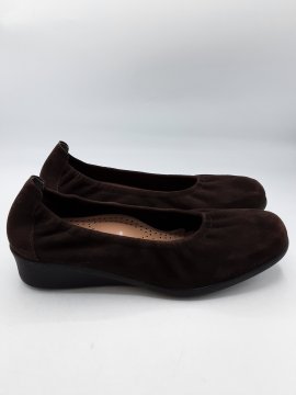 Ballerines compensées HIRIKA marron de seconde main