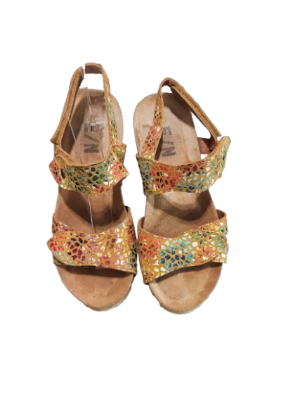 sandale en cuir multicolore de seconde main