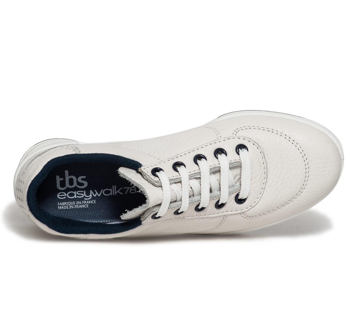Tennis TBS cuir blanc