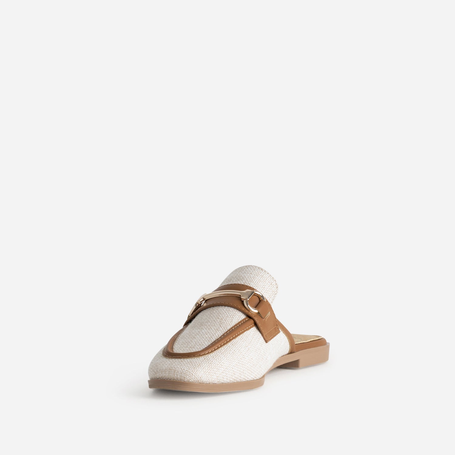 MULE MAXIE BEIGE/COGNAC