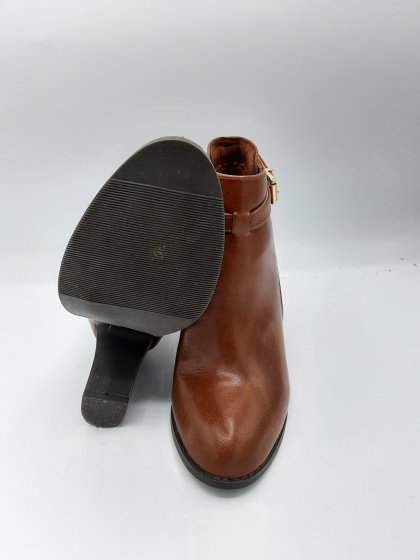 bottines à talon Gémo camel de seconde main