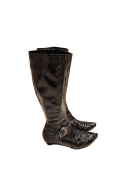 bottes noires de seconde main
