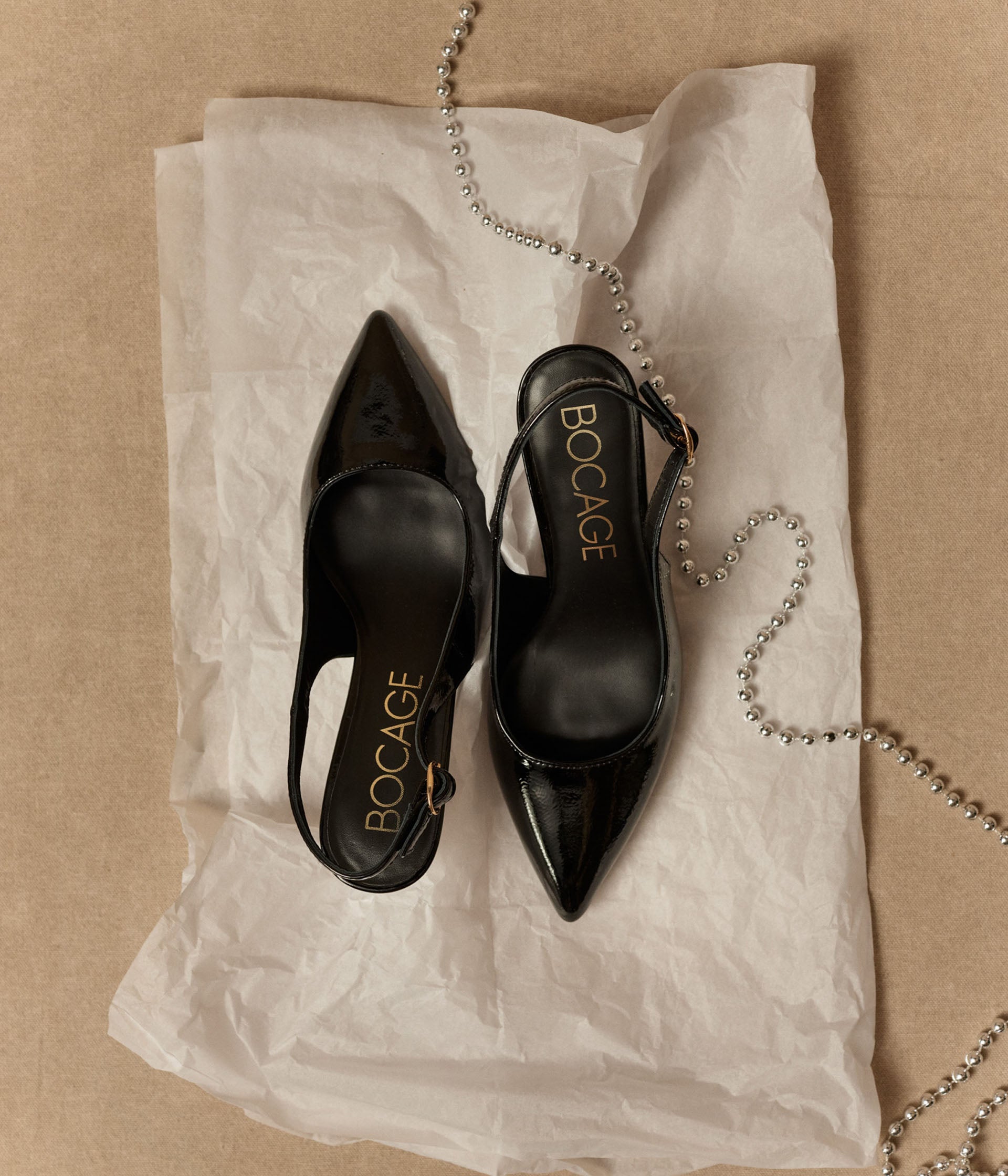 SLINGBACK DELPHIE NOIR