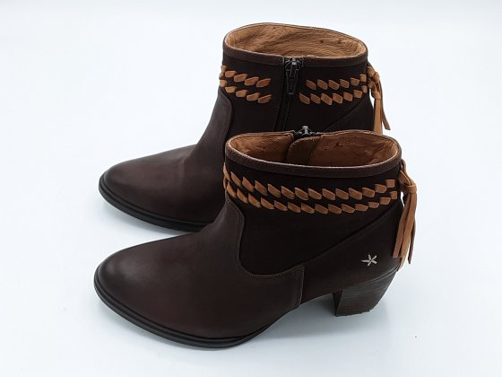 Bottines marron cuir seconde main