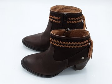 Bottines marron cuir seconde main