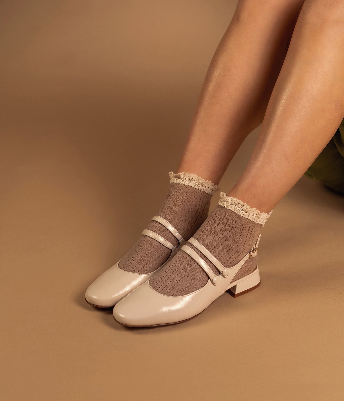 SLINGBACK SYNTHIA ECRU