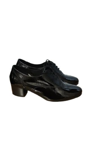 Derbies noir vernis à talons de seconde main pointure 39