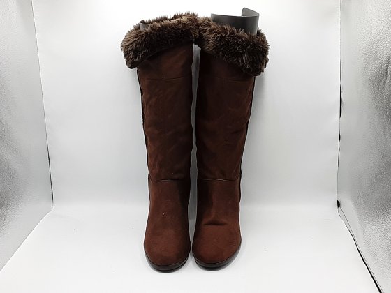 Bottes marron fourrées suédine 40 seconde main