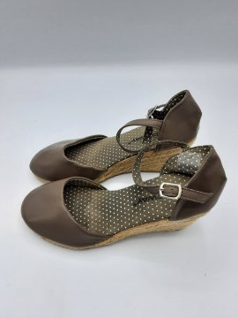 espadrilles taupe marque topway de seconde main