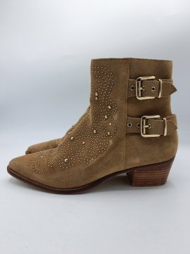 Bottines ZARA BASIC COLLECTION beiges de seconde main