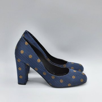 Escarpins Bocage bleu de seconde main