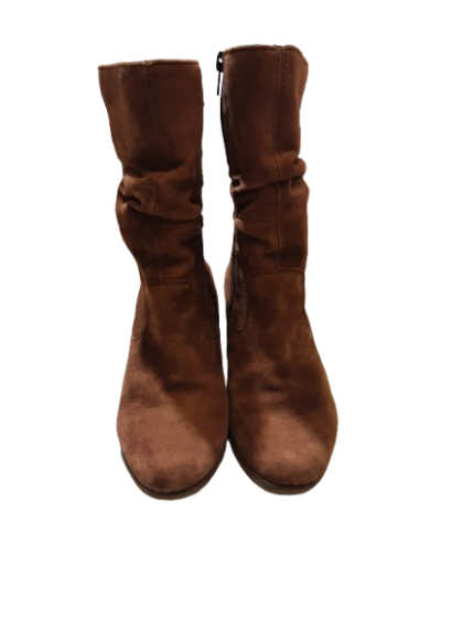 Bottine camel en cuir velours RIEKER de seconde main