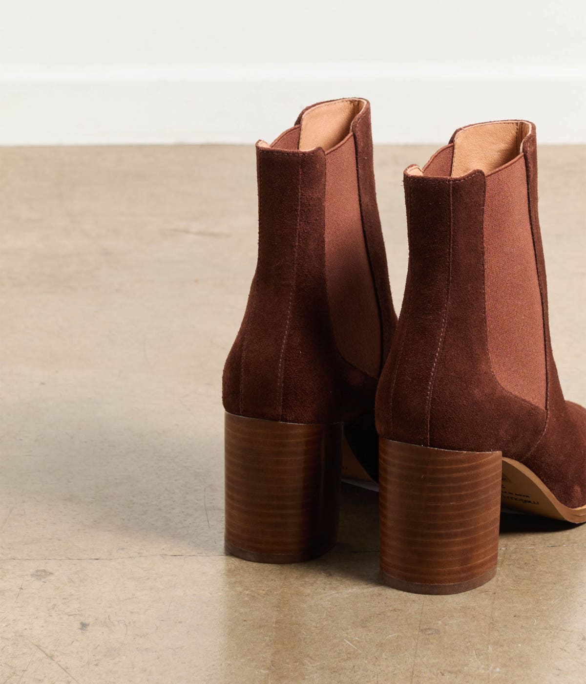BOOTS À TALON LUDIVINE ACAJOU